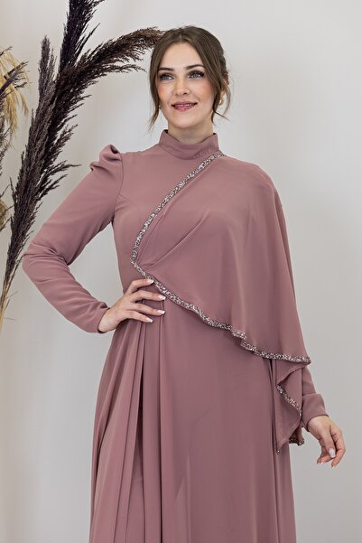 Surikka Ahenk Jumpsuit with Cape Shoulders