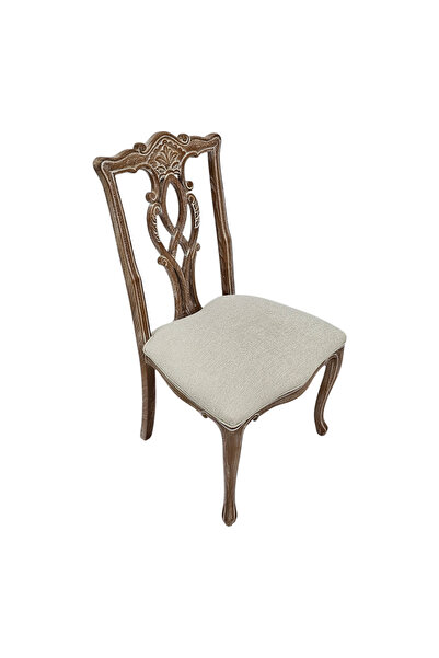 Özel Yapım Hasağaç Apuli Ahşap Klasik Sandalye