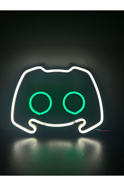 DGRK 3D Özel Basım filament Işıklı Tasarım ' Discord ' neon led gece lambası Dekoratif