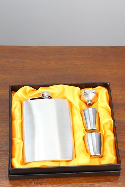 imsaconcept Stainless Steel 2 Shot Glass Flask Set 8.0Z