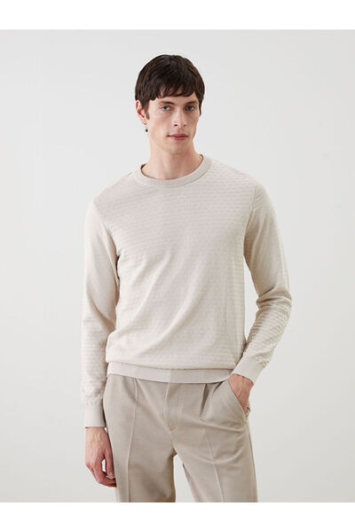 LC Waikiki Crew Neck Long Sleeve Men's Knitwear Sweater