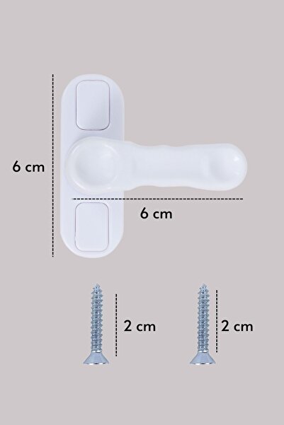 wappa 1 Adet Pvc Pimapen Pencere Cam Balkon Kapısı Güvenli Emniyet Kilidi