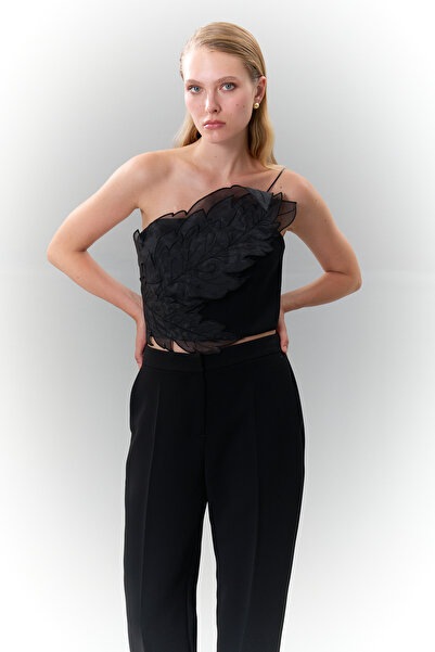 Roman Askılı Dokuma Büstiyer Siyah K2514001_001