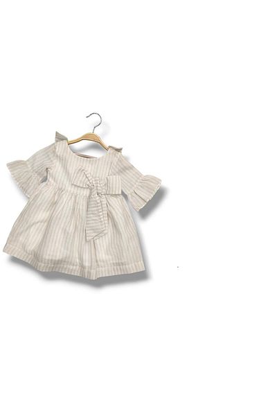 Çikoby Baby Girl Woven Striped Dress Ck50525