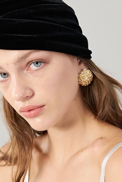 Roman Taşlı Oval Küpe Standart Renk K2586313_089