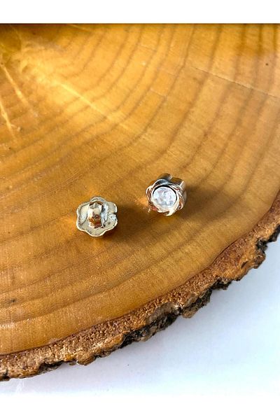canan dizayn Special Stone 11.50 mm (18 Size) Gold Button (15 Pieces)
