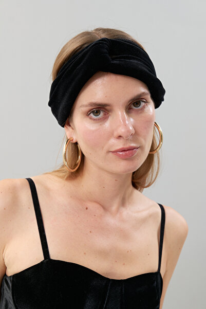 Roman Kadife Saç Aksesuarı Siyah K2586114_001