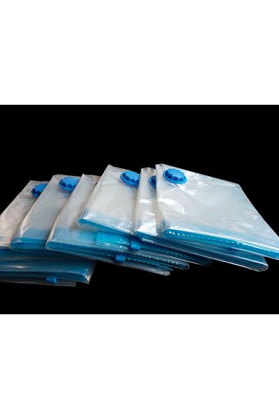 MERT AMBALAJ ÜRÜNLERİ Vacuum Storage Bag Set of 2 (55X90) Can Be Used Repeatedly Suitable for Travel Suitcases