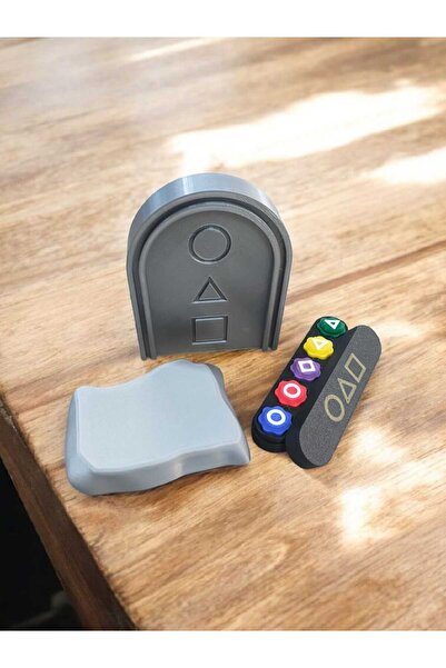 trend dekor Squid Game - Taş Devirme Oyunu Ve 5 Taş Oyunu Kutulu - Uçan Taş O...