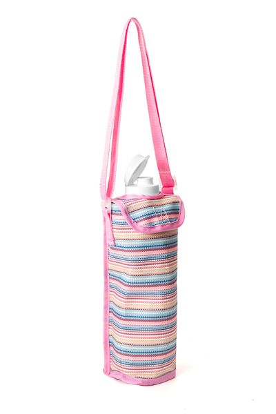 NS reliable Ns 1.50 Liter Water Resistant Thermal Water Bottle and Flask Carrying Bag-Striped