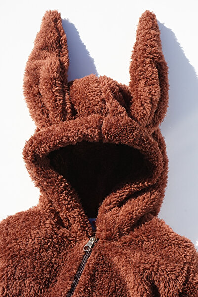 gumbuloy X Silk Atlas Boys Girls Baby and Kids Plush Winter Rabbit Jumpsuit