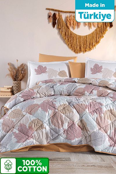 Clasy King Size 100% Cotton Bedding Set 6 Pieces 260X240 cm