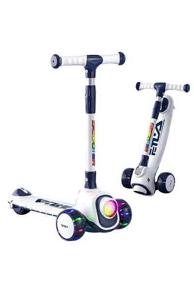 Ma Baby 3 in 1 Kick Scooter for Kids with Light Flashing Wheel, Adjustable Height, for Boys and Girls