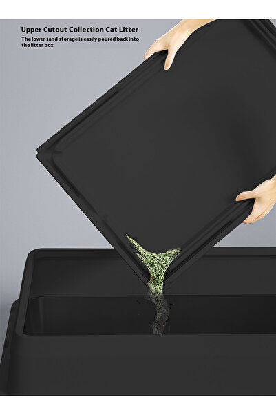 KidLe Stainless Steel Cat Litter Box Cat Litter Tray Metal Litter Pan Tray with High Wall Sides