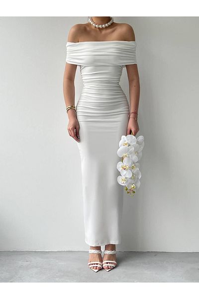 Moka Shopin MokaShopin Milan Rochie creion cu guler Madonna