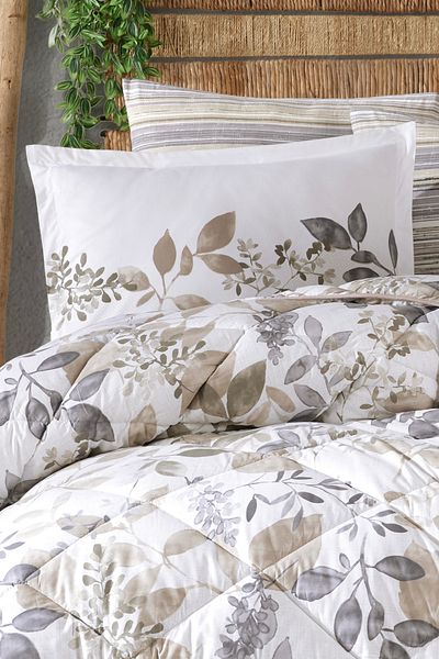 Clasy King Size 100% Cotton Bedding Set 6 Pieces 260X240 cm