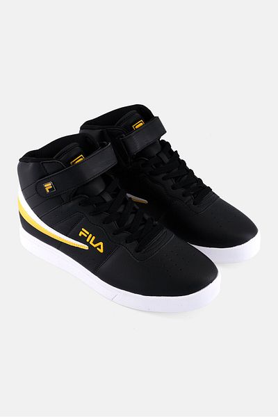 Fila Men Vulc 13 High Cut Lace Up Running Shoes, Black