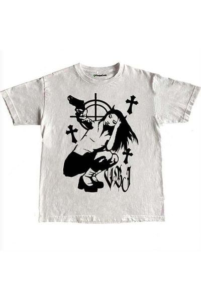 Köstebek Λευκό μπλουζάκι Gangster Devil Woman (unisex).