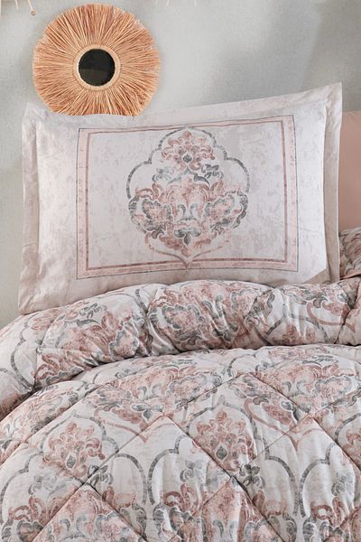 Clasy King Size 100% Cotton Bedding Set 6 Pieces 260X240 cm