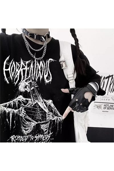 Köstebek Gothic Ripped To Shreds Μαύρο (unisex) T-shirt