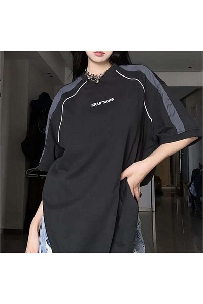 Köstebek Μπλουζάκι Black Spartacks Retro Stripe (UNİSEX).