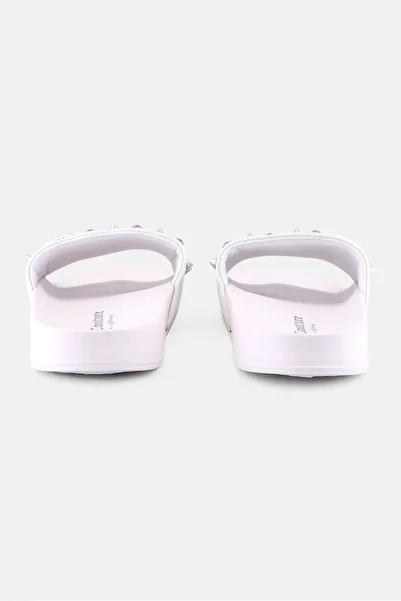Juicy Couture Women Slone Slip On Slides, White
