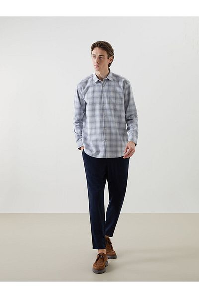 LC Waikiki Regular Fit Long Sleeve Plaid Men's Lumberjack Shirt