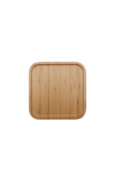 Vadi Bamboo Presentation Snack Square Plate 30X30 cm
