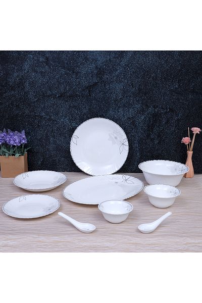 ROYALFORD Opal Glassware Dinner Set, 40 Pcs