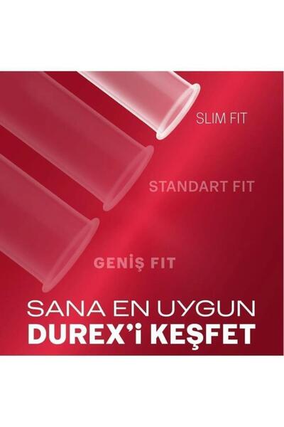 Durex Yakın Hisset Standart Fit İnce Prezervatif 16'lı