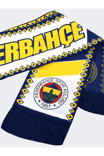 Fenerium Fenerbahce Gelb Marineblau Weiß Retro Unisex Forza Woven Schal