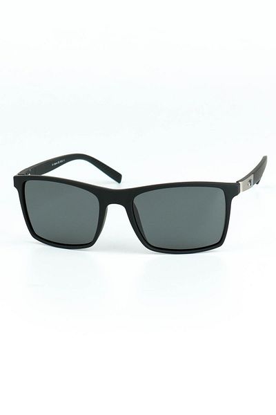 Di Caprio Men's Gray Polarized Protected Rectangular Model Sunglasses