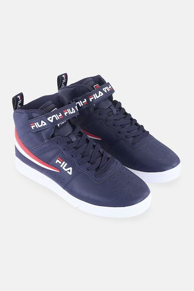 Fila Men Vulc 13 Repeat Logo Velcro Training Shoes, Navy