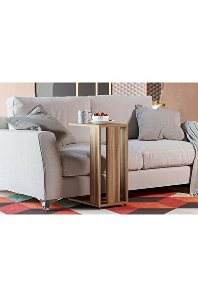 Rabi Pınar Tekerlekli C Sehpa Servis Sehpası Koltuk Sehpası Yan Sehpa Zigon S...