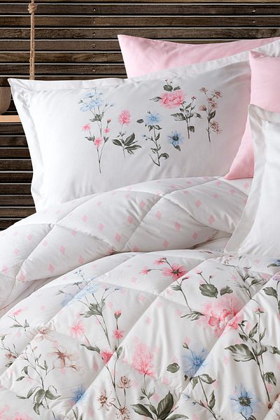 Clasy King Size 100% Cotton Bedding Set 6 Pieces 260X240 cm