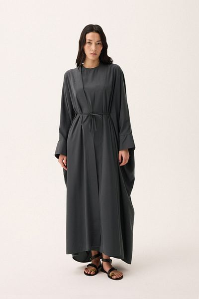 ZÜLAYS Hayal Abaya Suit Smoked