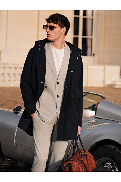 LC Waikiki Ανδρικό παλτό με κουκούλα Standard Fit