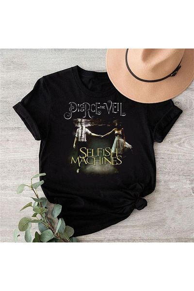 Köstebek Μπλουζάκι Unisex Black Pierce The Veil Selfish Machines
