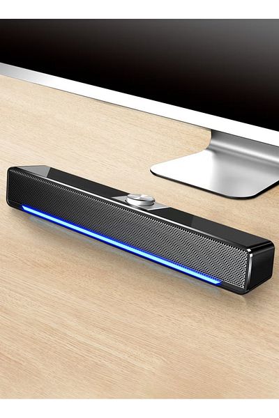 COOYA LED TV Sound Bar,AUX Wired USB Speaker,Home Theater System Surround SoundBar for TV PC Computer