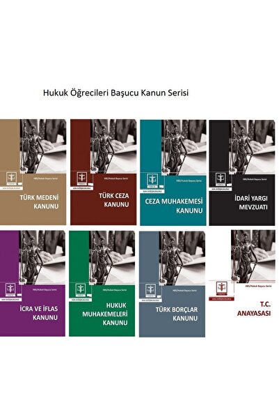 Tercih Akademi Yayınları Hukuk Öğrecileri Başucu Kanun Serisi 8 Kitaplık Cep ...
