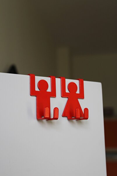 Yöntime Pratik Kullanım Kapı Arkası-Üstü Dolap İçi İkili Kanca Askılık 1 Kadı...