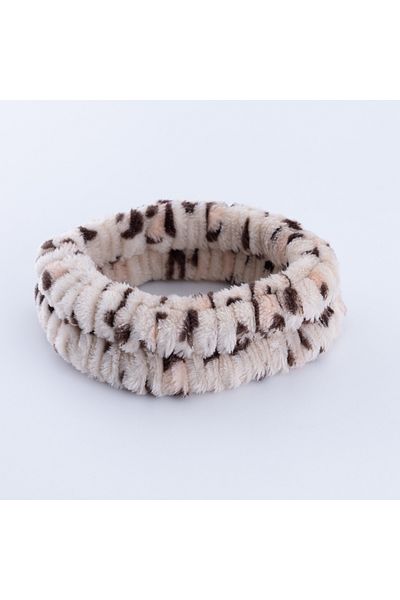 Bimotif Beige-Brown Hair Band and 2 Pack Bracelet Makeup Application Set