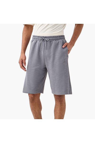 Kappa Logo Embroidered Shorts With Drawstring Closure And Pockets