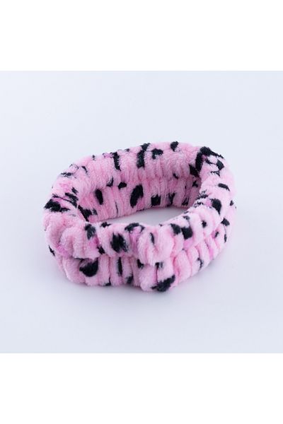 Bimotif Pink-Black Hair Band and 2-Li Bracelet Makeup Application Kit