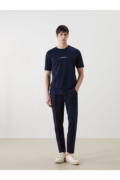 LC Waikiki Νέα σεζόν Crew Neck κοντομάνικο εμπριμέ Pique Ανδρικό Tisort - S5FH96Z8