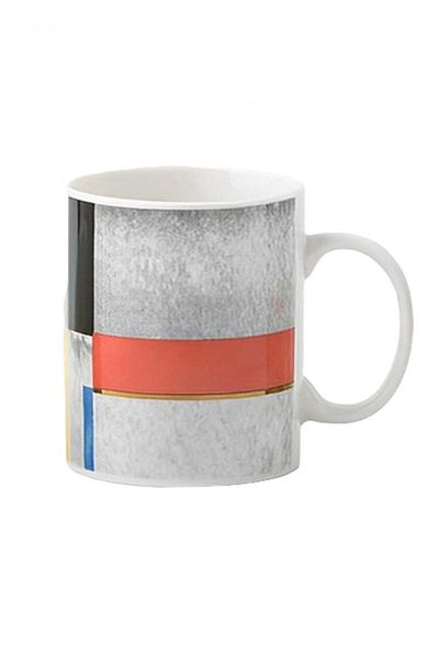 Miniso Classic Rectangular Ceramic Mug - 340ml