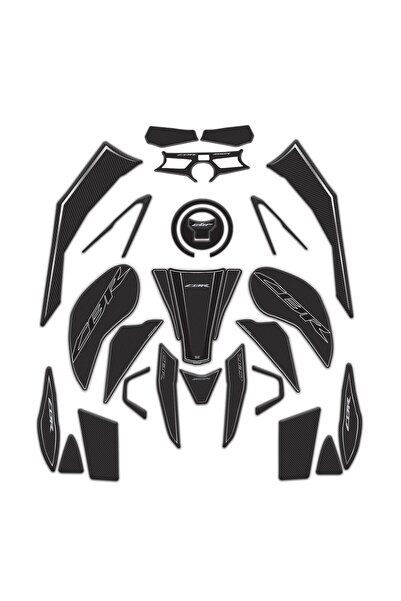 Redline Grafik CBR 500R 2025 Model 24 Parça Karbon Full Koruyucu Sticker Set ...