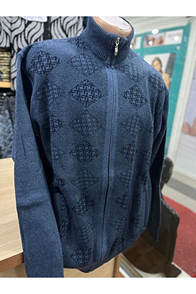 TCR Erkek Triko Fermuarlı Cepli Hırka