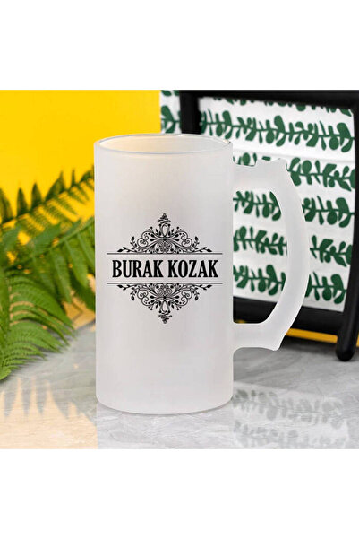 hediyemen Kişiye Özel Erkekler İçin İsme Özel Premium Bira Kadehi