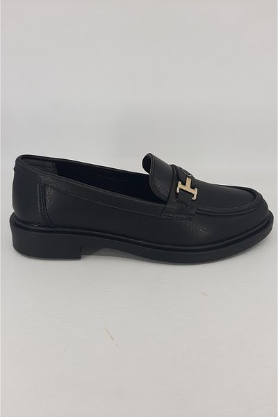 trender Pantofi de damă din piele neagră 69-707